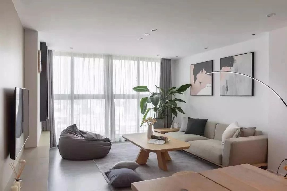 120㎡日式+北歐開放式布局，粉色調(diào)清新文藝，享受舒適生活